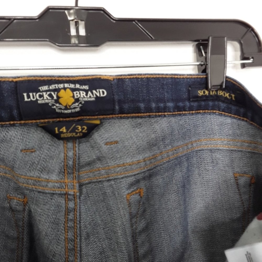 LUCKY Brand Sofia Medium Wash Bootcut Jeans EUC sz 14 - Picture 3 of 7